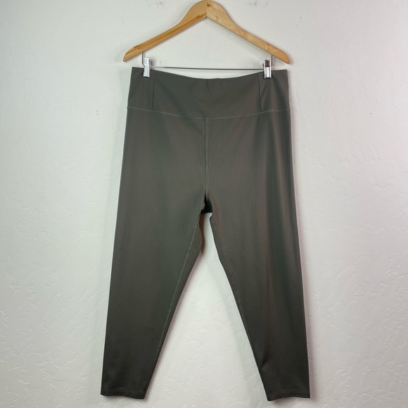 Girlfriend Collective Cypress RIB High-Rise 7/8 Ribbed Leggings Plus Size XXXL - Picture 2 of 15